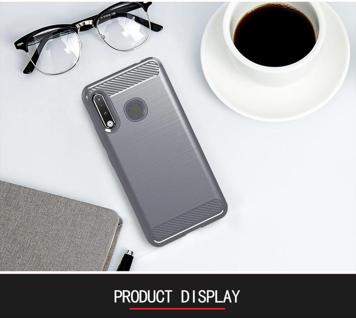 Produktbild Cadorabo TPU Ultra Slim carbon edelstahl Kombi Cover (Samsung Galaxy A70e)