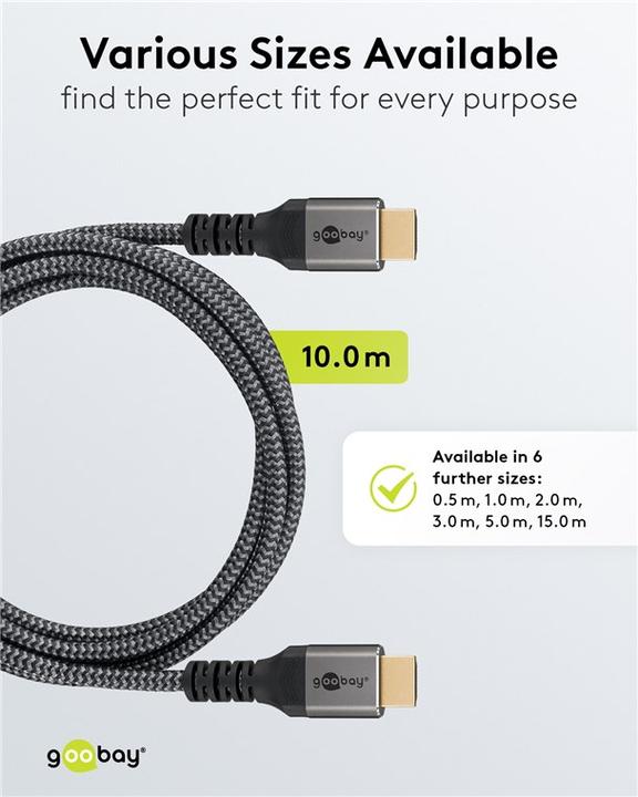 Actual product image Goobay HDMI – HDMI (10 m, HDMI)