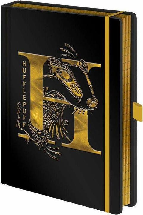 Taccuino Hufflepuff A5, a righe, nero (A5, Righe, Copertina rigida)