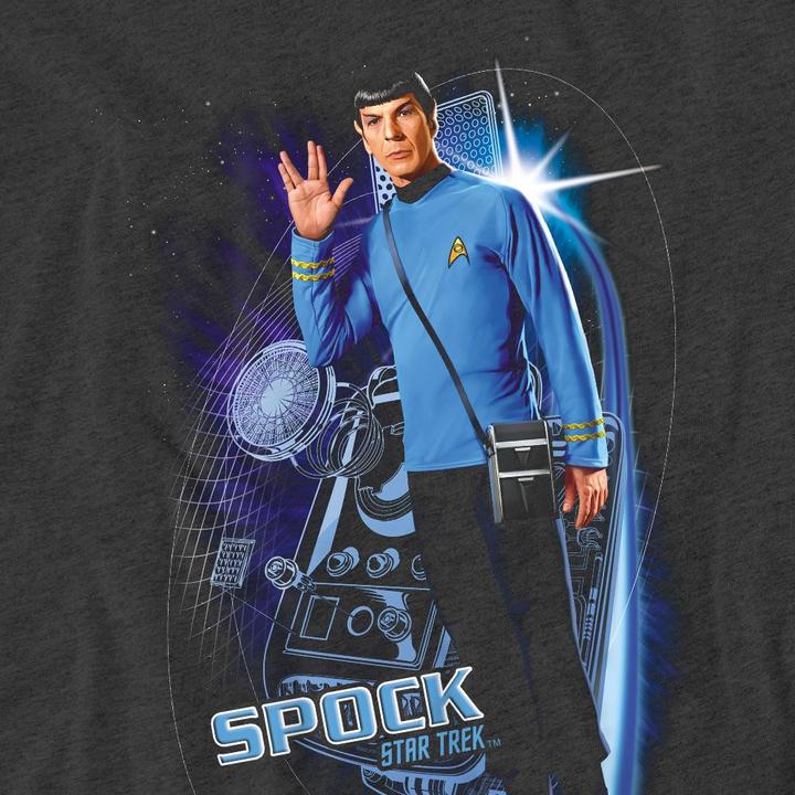Actual product image Unisex Adult Galactic Spock T-Shirt (XL)