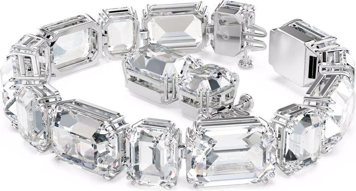 Immagine prodotto Swarovski Millenia Tennis Armband Oktagon Schliff Weiss (Metallo Swarovski)