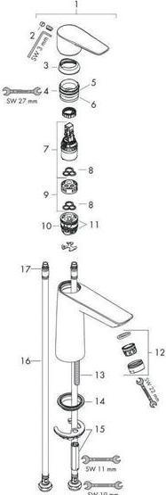 Actual product image hansgrohe Talis E chrome