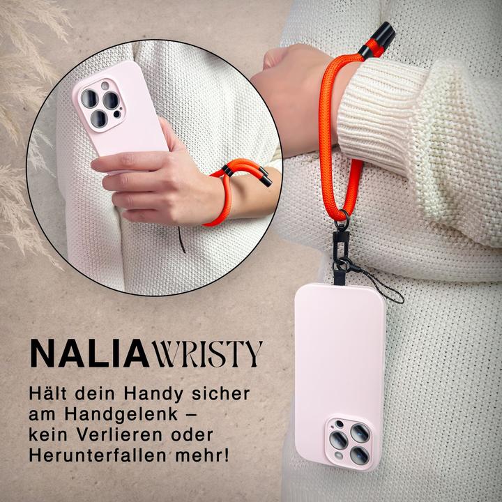 Actual product image Nalia Wristy Lanyard Handykette – Universal Trageband für Smartphones – Verstellbar, Soft & Elastisch