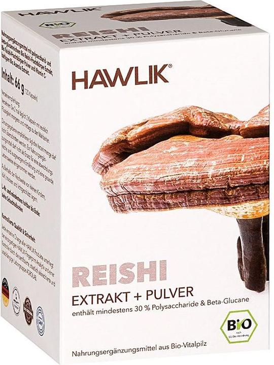 Actual product image Hawlik Reishi extract + powder capsule (120 Piece, Capsules, 109 g)