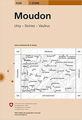 Immagine prodotto Mappa 1224 Moudon 1:25'000