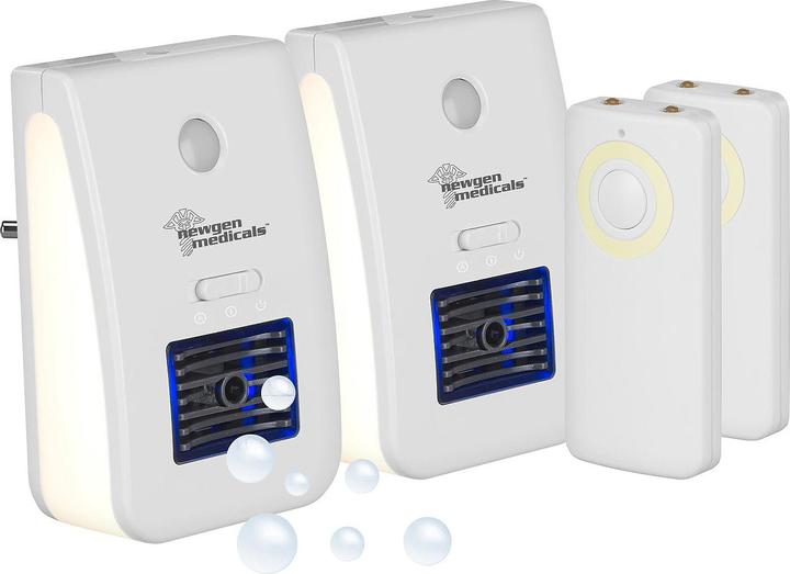 Actual product image Newgen medicals 2pcs Set 2in1 Ionizer Air Purifier & Night Light (20 m²)