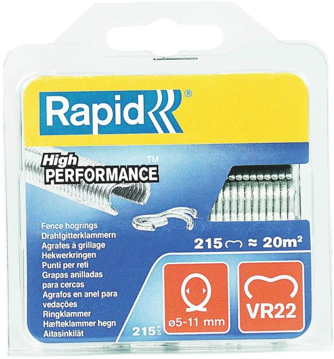 Rapid VR22 Morsetti ad anello zincati 215 pezzi