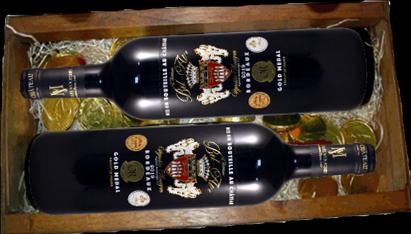 Image du produit Chateau Bel Air Caisse des pirates avec Bel Air et talers d'or en chocolat (2 x 75 cl)