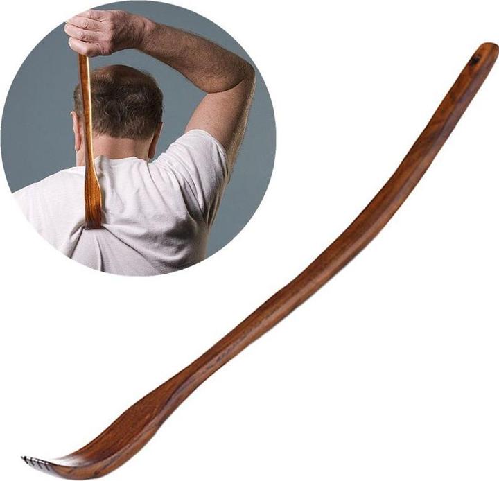 Actual product image Cbx Handgefertigter Rückenkratzer aus Holz – 45 cm