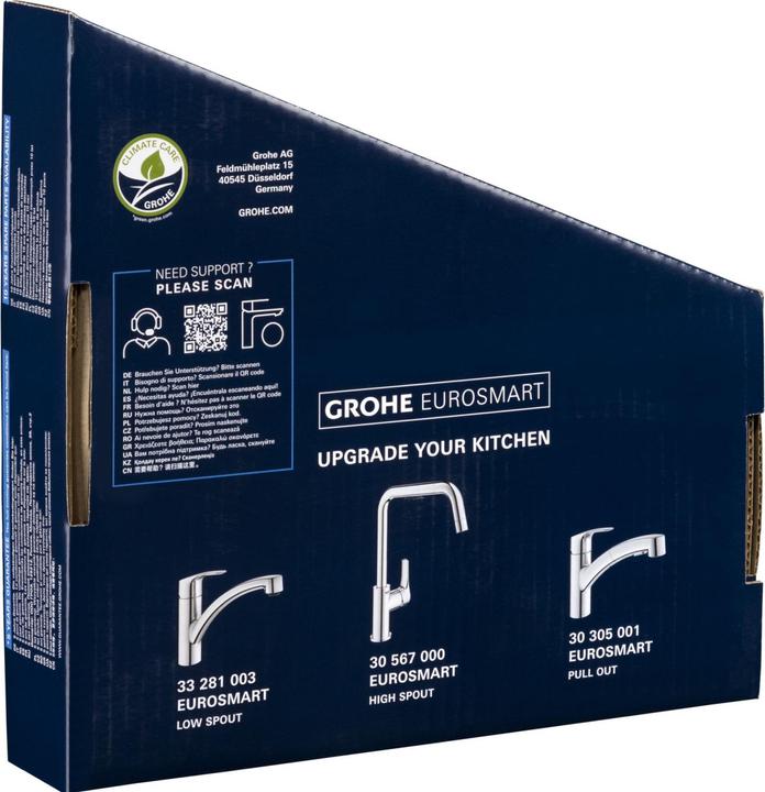 Image du produit Grohe Eurosmart Einhand-Spültischbatterie DN 15 1/2 Zoll - Chrom (33281003)
