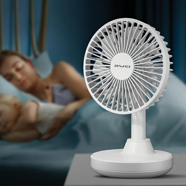 Productafbeelding Awei Mini Wiatrak biurkowy F29 czarny/zwart