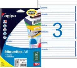 Image du produit Agipa Etiquettes "exp'diteur/destinataire", 64 x 133 mm