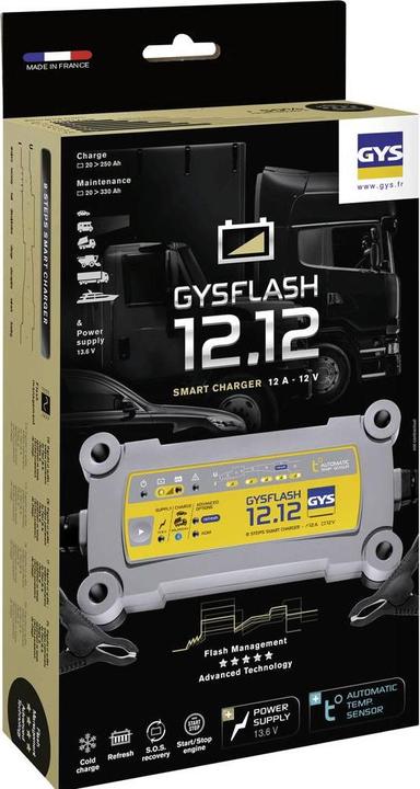 Actual product image GYS Charger FLASH 12.12 (12V, 12 A)
