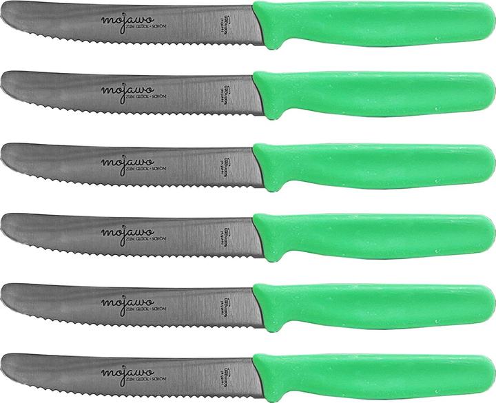 Produktbild Mojawo 6er Bio Frühstücksmesser Tafelmesser Brötchenmesser Solingen (6 Stück, Messer)