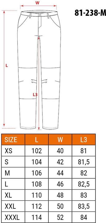 Valori nutrizionali e ingredienti Neo Pantaloni da lavoro (M)