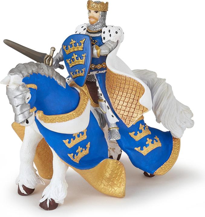 Image du produit Papo Cheval du roi Arthur bleu
