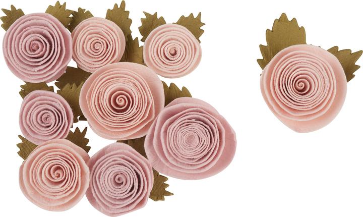 Immagine prodotto Artemio Fiori di carta "Rosé", piccoli, 9 pezzi