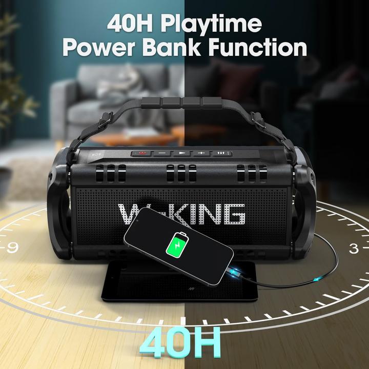Produktbild W-king Bluetooth Lautsprecher (40 h)