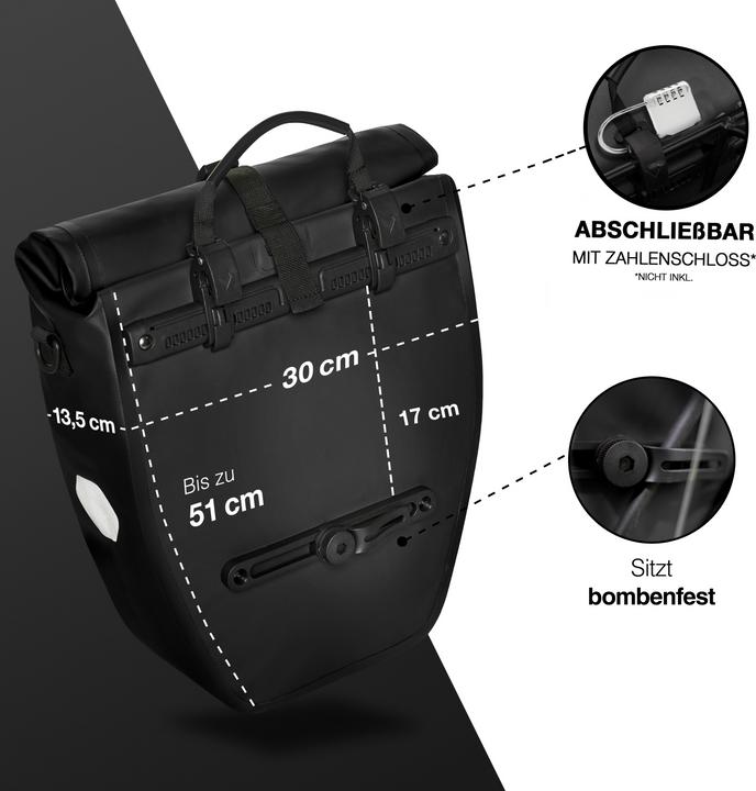 Produktbild Valkental ValkBasic (20 l, Gepäckträgertasche)