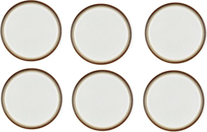 Immagine prodotto Bitz Piatto da dessert Ø 21 cm 6 pezzi, grigio crema (6 x, 21 cm)