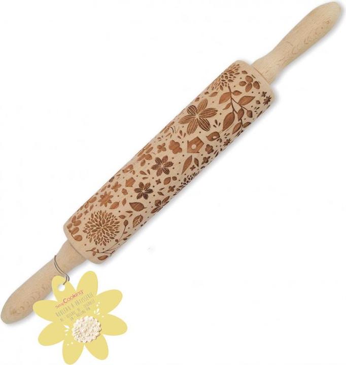 Produktbild ScrapCooking Teigrolle mit Prägung "NATURE"