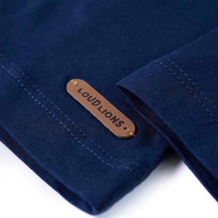 Immagine prodotto VidaXL Camicia da bambino a maniche lunghe blu navy 104,Materiale: 100 (104)