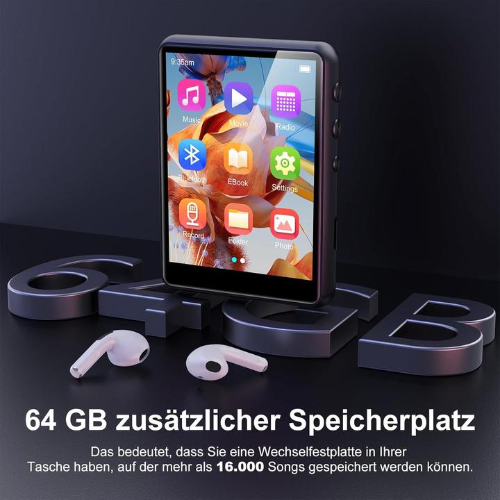 Immagine prodotto Swofy MP3 Player (64 GB)