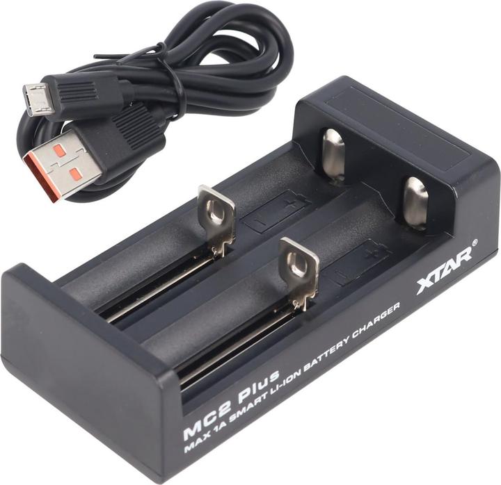 Actual product image AccuCell Charger MC2 Plus suitable for 10440,14500,14650, 16340, 17335, 17500, 17670,18350,18490, 18500,... (1 pcs., Chargers without battery)