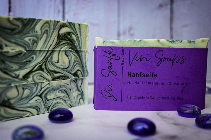 Produktbild Vivi Soaps Sanfte Hanfölseife (Hartseife)