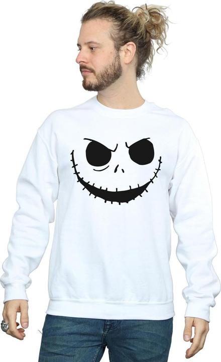 Actual product image Disney Mens Nightmare Before Christmas Jack's Face Bold Sweatshirt (XXL)
