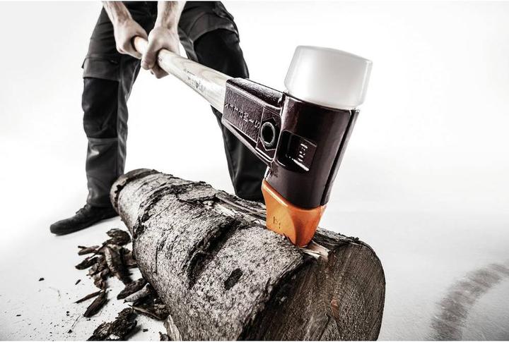 Actual product image Halder Splitting hammer super plastic Simplex Ø 60 mm, hickory handle & malleable cast iron body (4100 g)