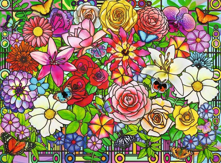 Image du produit Ravensburger Puzzle 12001364 - Fenêtre fleurie - Puzzle pour les personnes âgées et les seniors, avec 100 (100 pièces)