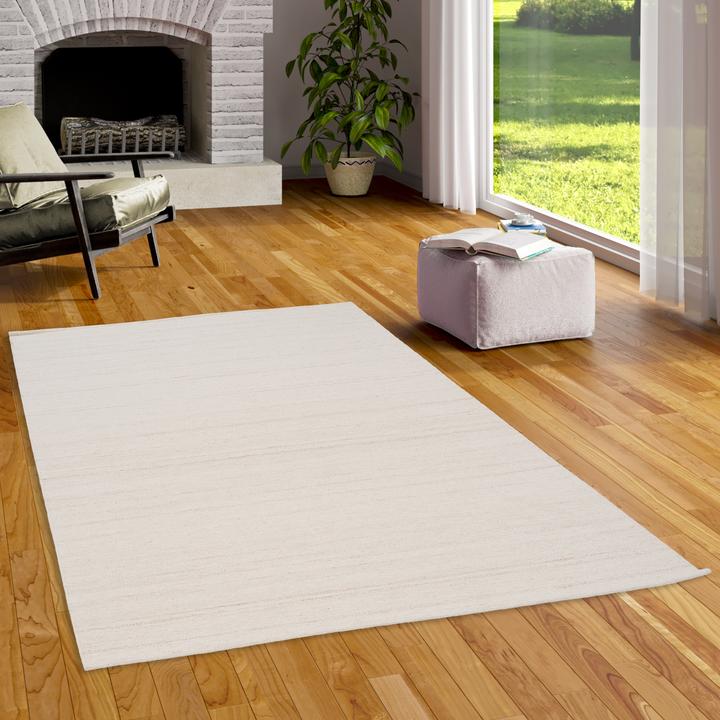 Image du produit Pergamon Tapis en laine Kilim Naturel Woolly (140 x 200 cm)