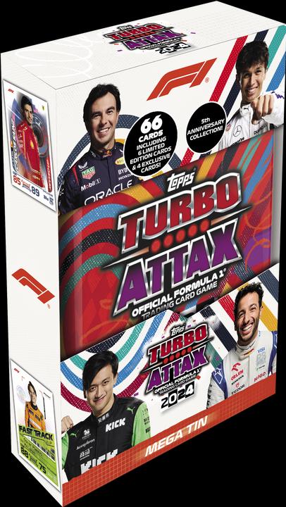 Immagine prodotto Topps/Merlin FORMULA 1 TURBO ATTAX MEGA TIN (F1TA24-2406)