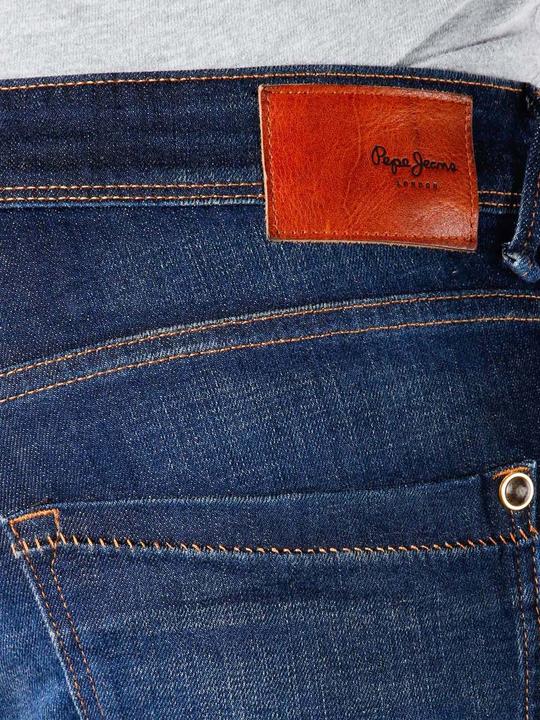 Actual product image Pepe Jeans Hatch Slim 12oz worn in cross denim (W30/L34)