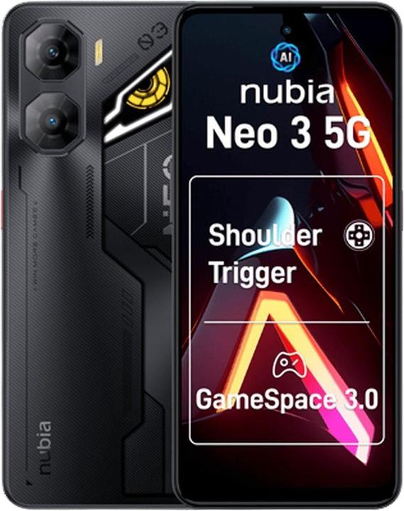 Produktbild ZTE Nubia Neo 3 (256 GB, Shadow Black, 6.80", Dual SIM, 50 Mpx, 5G)