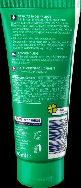 Produktbild dm Balea Fuss-Creme Hirschtalg (Fusscrème & Fussgel, 100 ml)