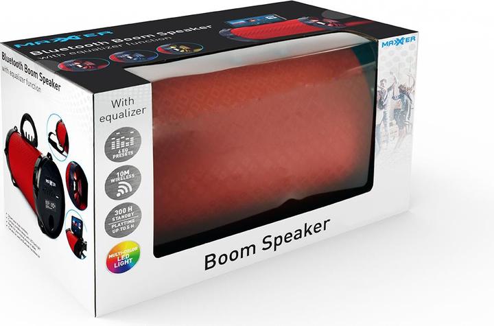 Actual product image Maxxter Bluetooth /'Boom/' speaker with equaliser function (6 h, Battery operated)