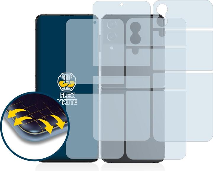 Actual product image BROTECT Full-Cover Protector Matte (2 Piece, Samsung Galaxy Z Flip4)