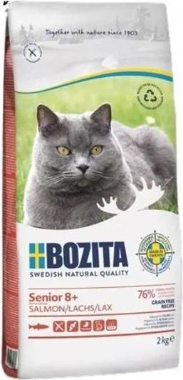 Image du produit Bozita Senior 8+ Saumon sans céréales Croquettes pour chats 2 kg (Senior, 2000 g)