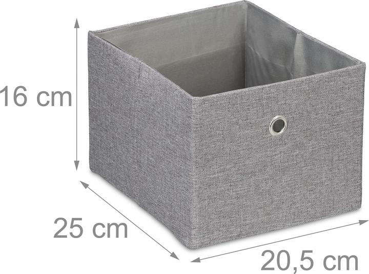 Immagine prodotto Relaxdays 2x scatola portaoggetti (20,5 x 25 x 16 cm, 8 l)