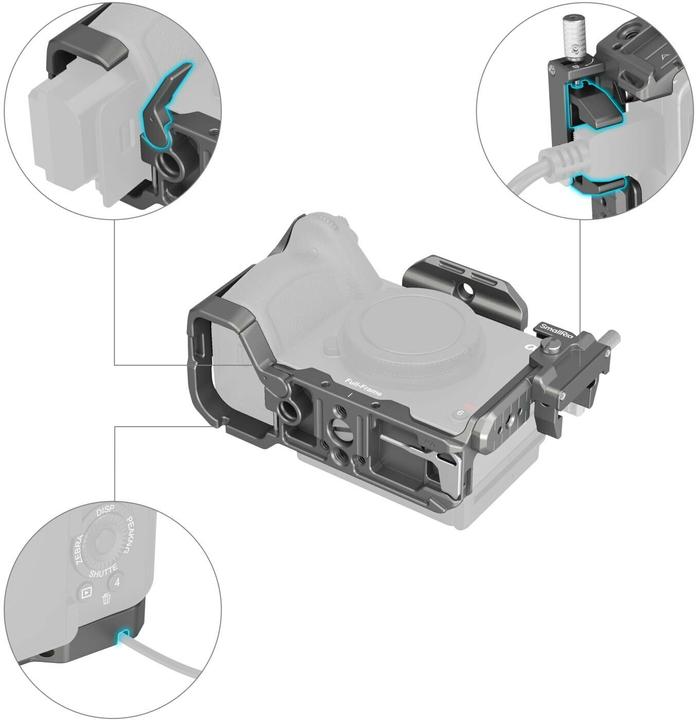 Immagine prodotto SmallRig Kit gabbia a sgancio rapido HawkLock (Gabbietta)