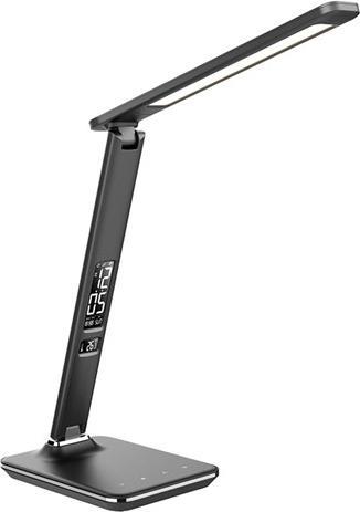 Image du produit Olight Solight LED stolná lampička s displejom, 9W, voľba teploty svetla, koža, čierna (500 lm)