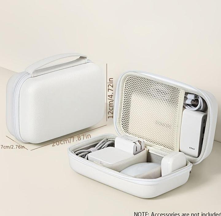 Image du produit Only-Bags.Store Organisateur d'adaptateur de chargeur d'ordinateur portable en cuir EVA : étui à coque dure pour