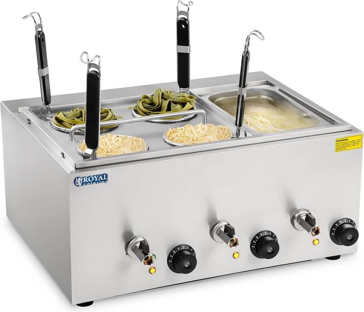 Image du produit Royal Catering Cuiseur à pâtes - 4 paniers - Bac GN 1/3