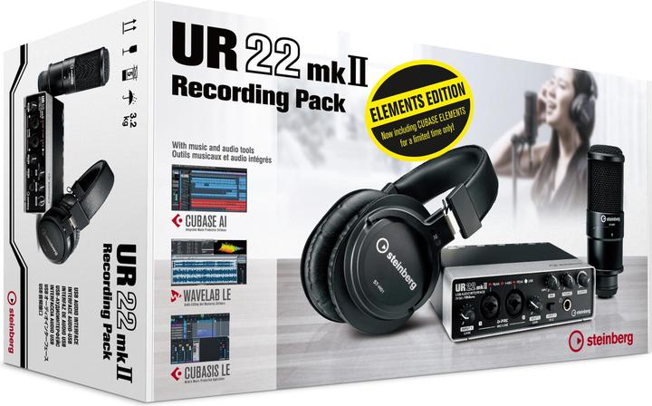 Immagine prodotto Steinberg UR22mkII Recording Pack Elements Edition (USB)
