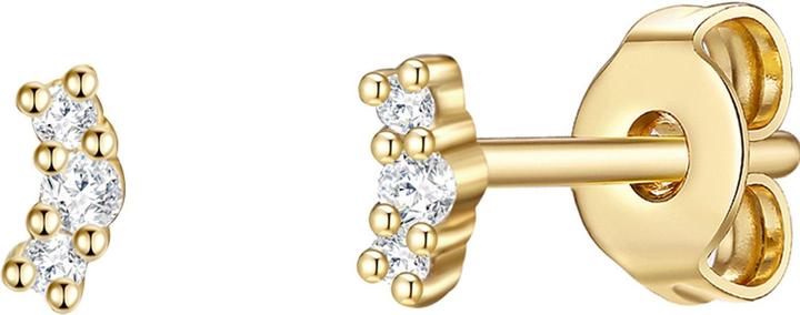 Actual product image Glanzstücke München Ladies Sterling Silver Cubic Zirconia Yellow Gold - 15880 (Sterling Silver)