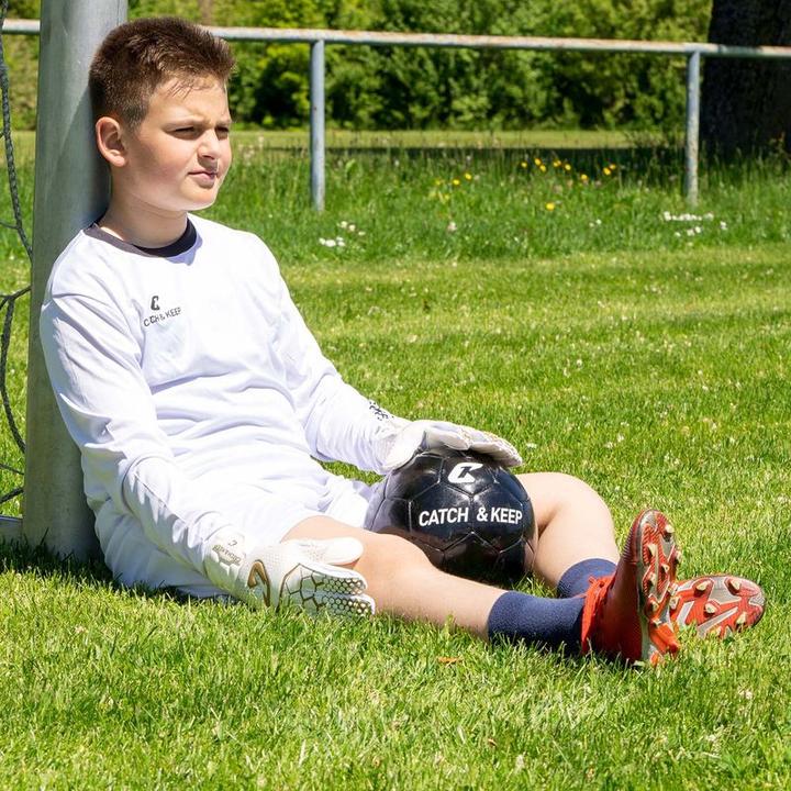 Produktbild Catch & Keep Fussballhandschuhe Kralle Junior Pro 3.0 Gr. 3 Golden Torwart Keeper Goalie Handschuhe (3)
