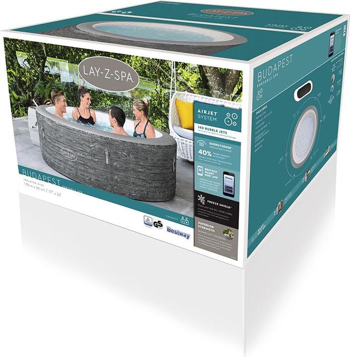 Image du produit Bestway Lay-Z-Spa Budapest 196x66cm Airjet (6 pers.)