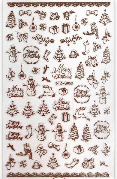 Produktbild BrillBird Nail sticker (STZ-G053) - Christmas (Nagellacktrockner)